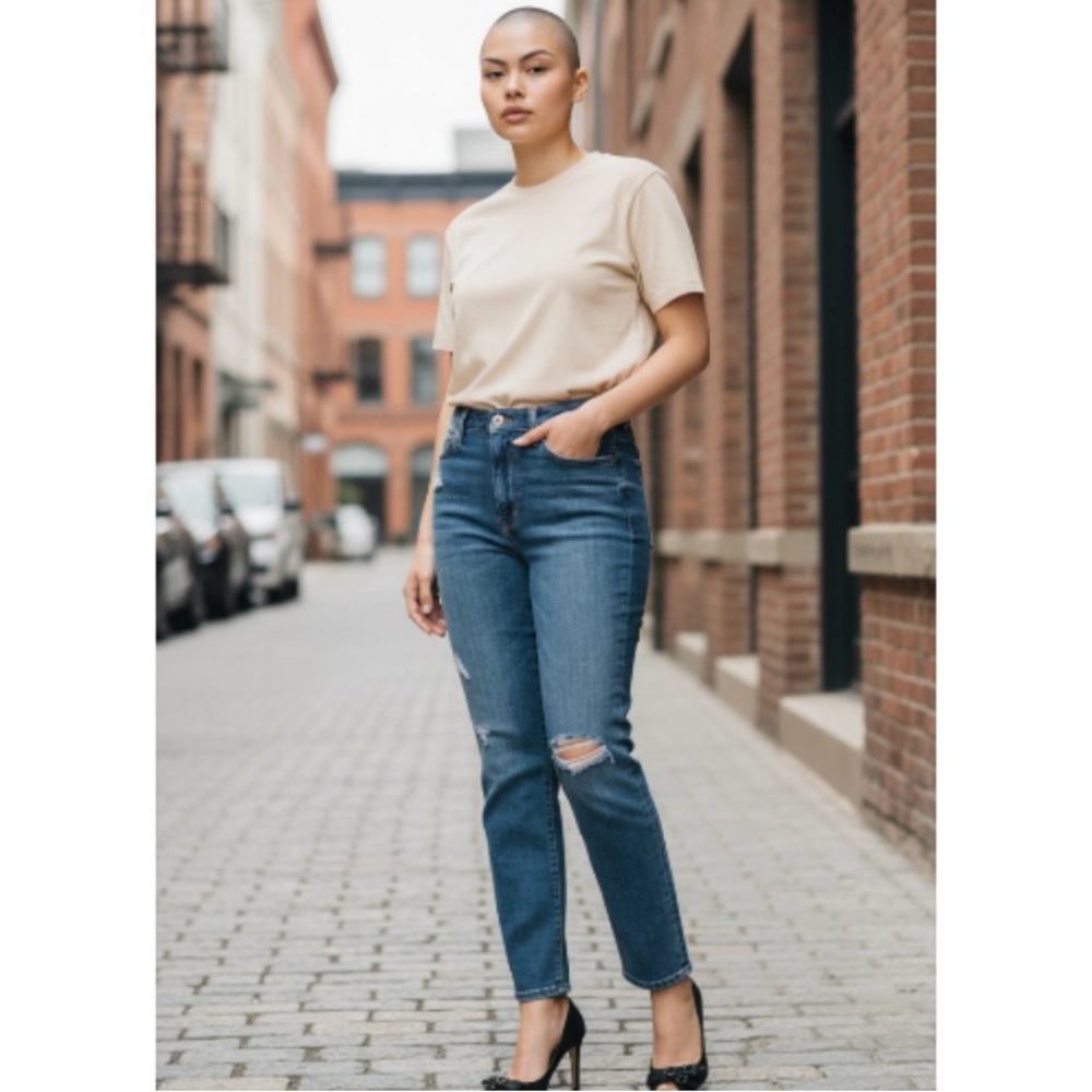 Joe’s Jeans The Debbie High Rose Straight Ankle Kimmy Jeans